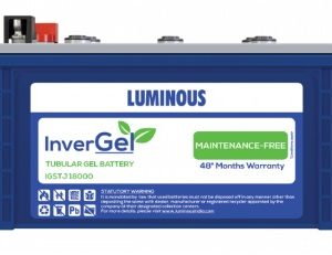 Luminous Invergel IGSTJ18000 150AH Tubular Gel Battery