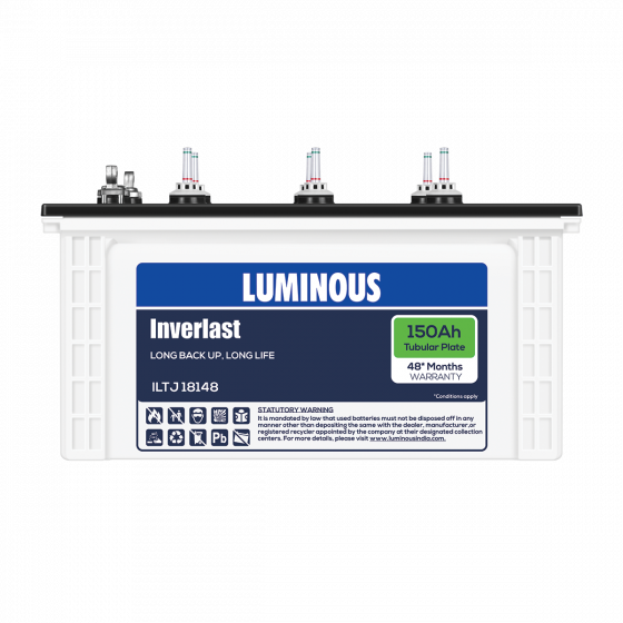 Luminous Inverlast ILTJ18148 150AH Tubular Battery