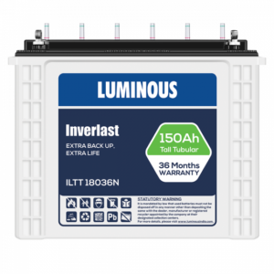 Luminous Inverlast ILTT18036N 150AH Tall Tubular Battery